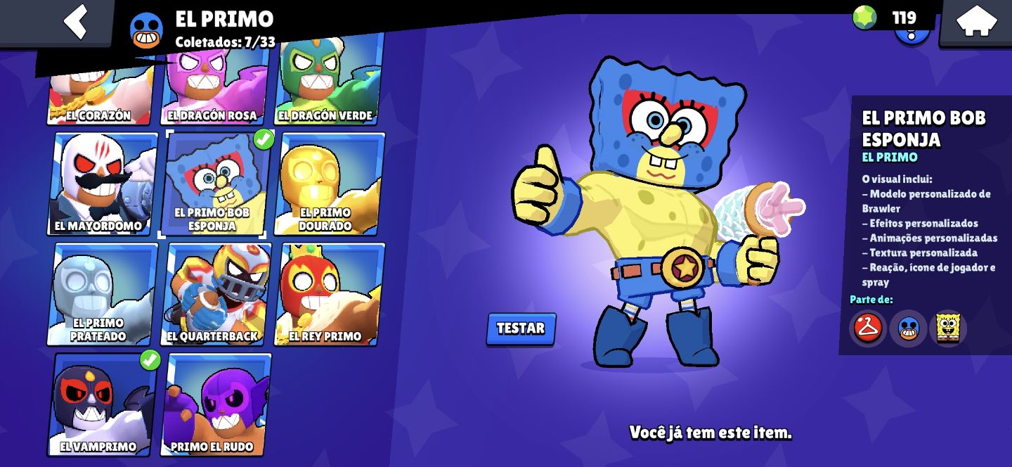 Conta de brawl stars com 28k de troféus e muitas skins raras.