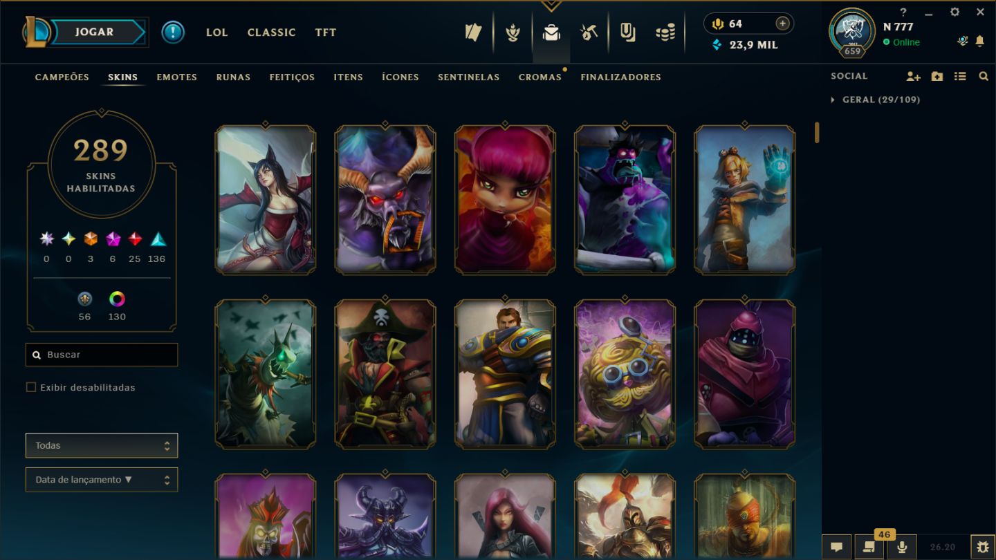 Conta de LOL e Valorant ( A NEGOCIAR)