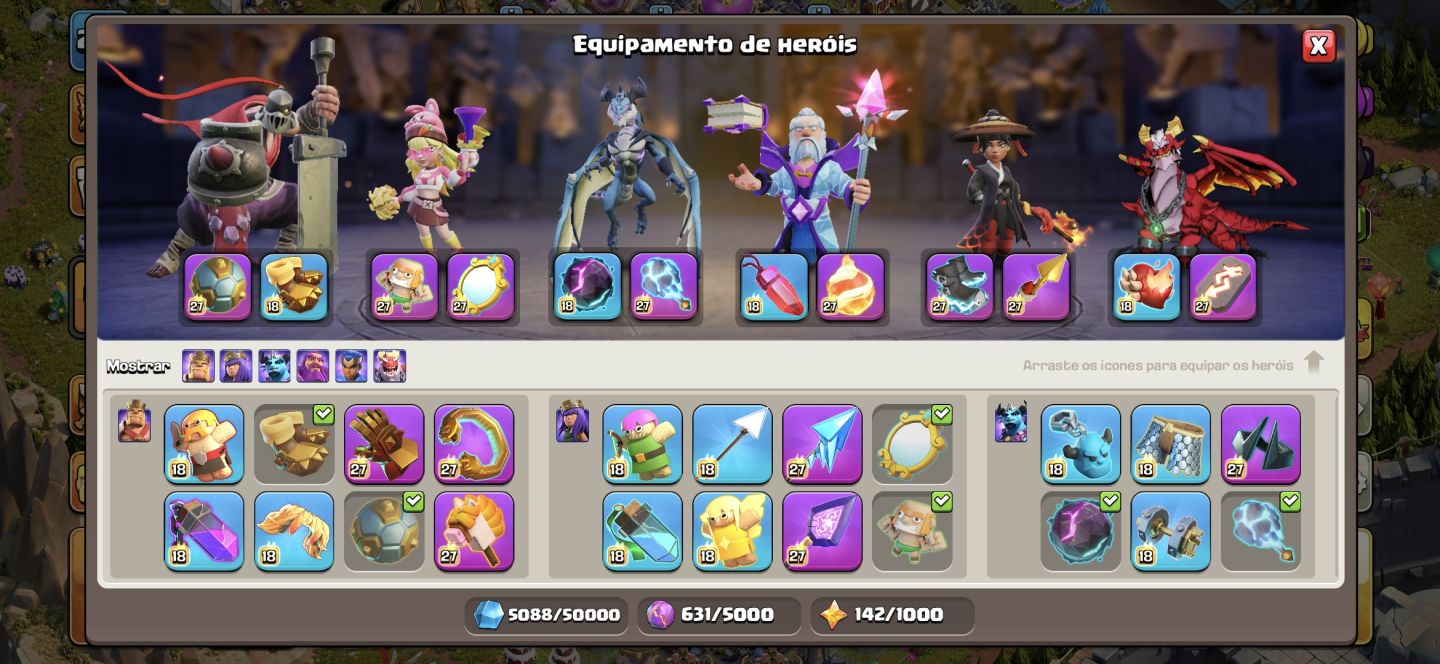 (PROMOÇÃO) CV18 FULL DEFESAS, SUPERCARGAS, EQUIPAMENTOS, BASE CONSTRUTOR