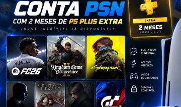CONTA PSN PS5 COM PS EXTRA E MUITOS JOGOS
