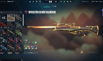 CONTA VALORANT - VANDAL SUBLIME E OPERATOR HERÓI VALIOSO - FA