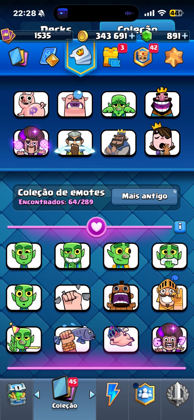Conta de clash Royale muito roubada!!