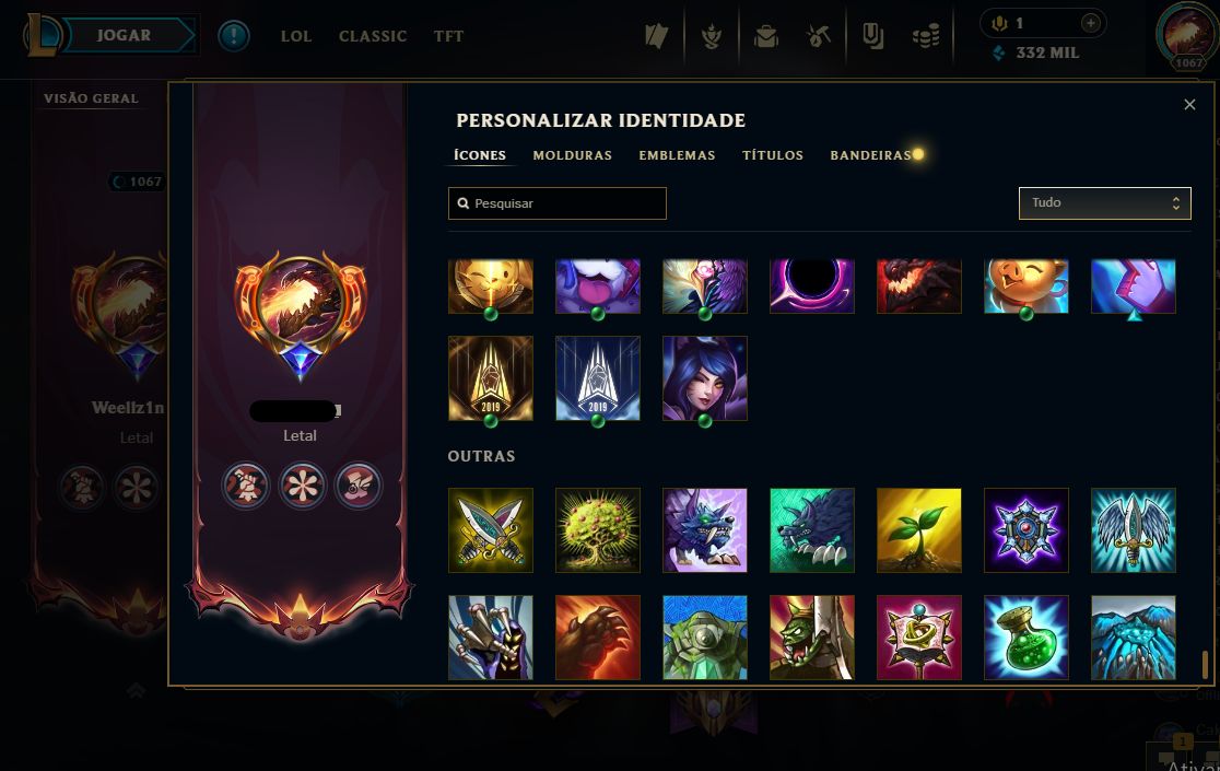 [Conta Lol 2019] Todos os Campeões | 747+ Skins | Platina 2