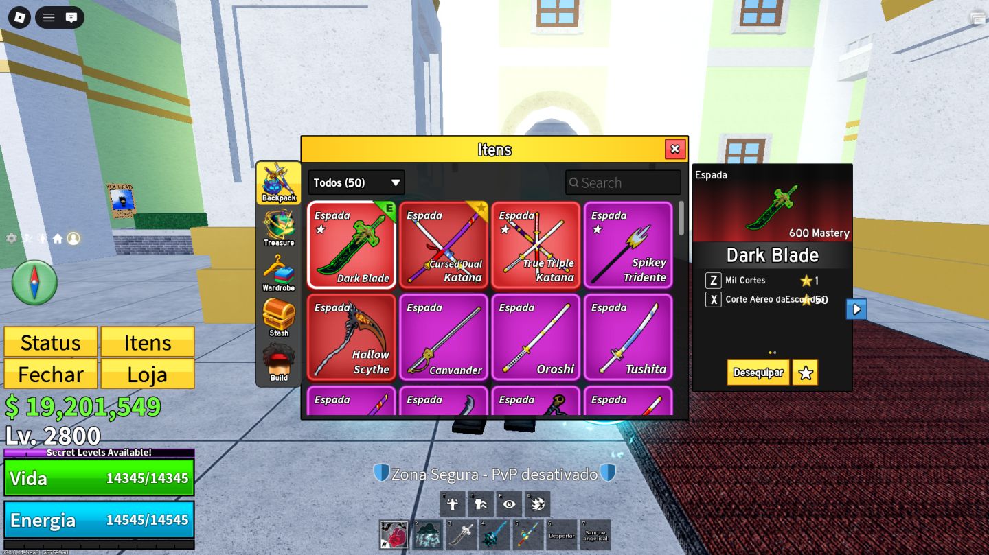 [CONTA PREMIUM] Blox Fruits + King Legacy | PROFISSIONAL | Dark Blade V3 | +++