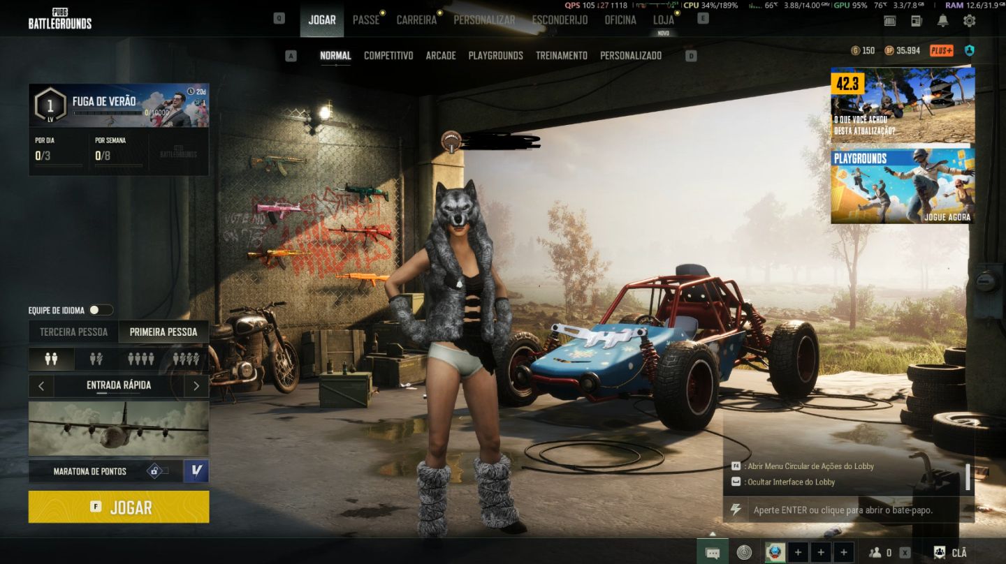 CONTA PUBG PC STEAM 1200 HORAS + SKINS + 3 ARMAS PROGRESSIVAS E MAIS