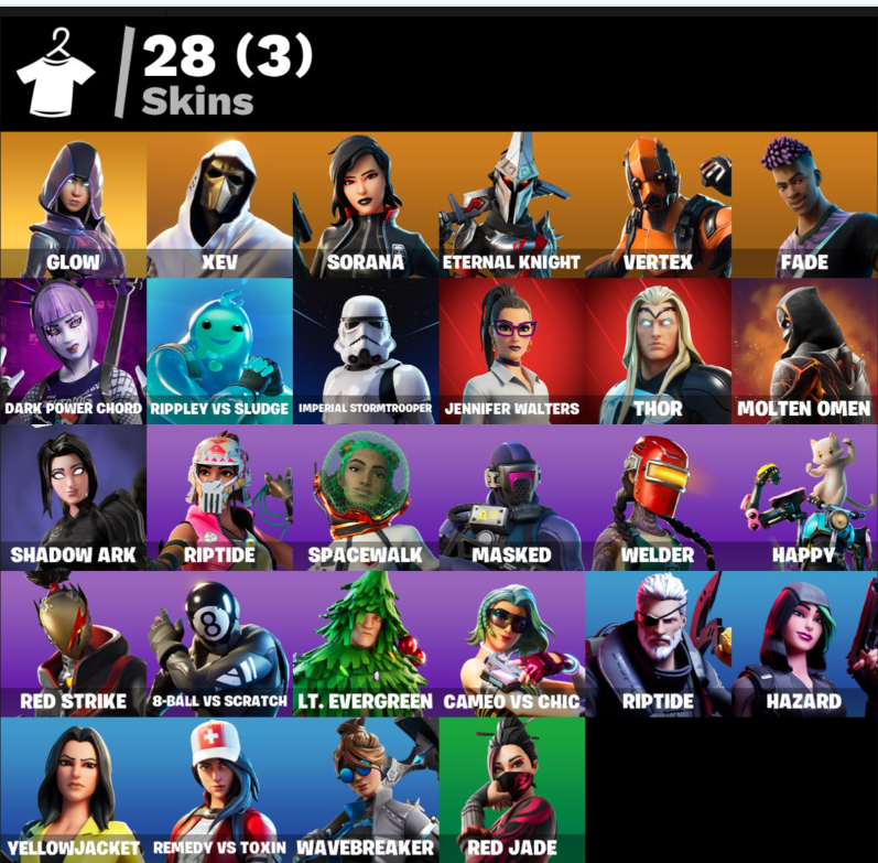 Conta fortnite- glow vertex