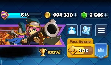 Conta Clash Royale | 10100 troféus levei 1500