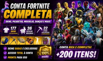 CONTA FORTNITE | Salve o Mundo | 177 Skins | Gold Midas | Deadpool |