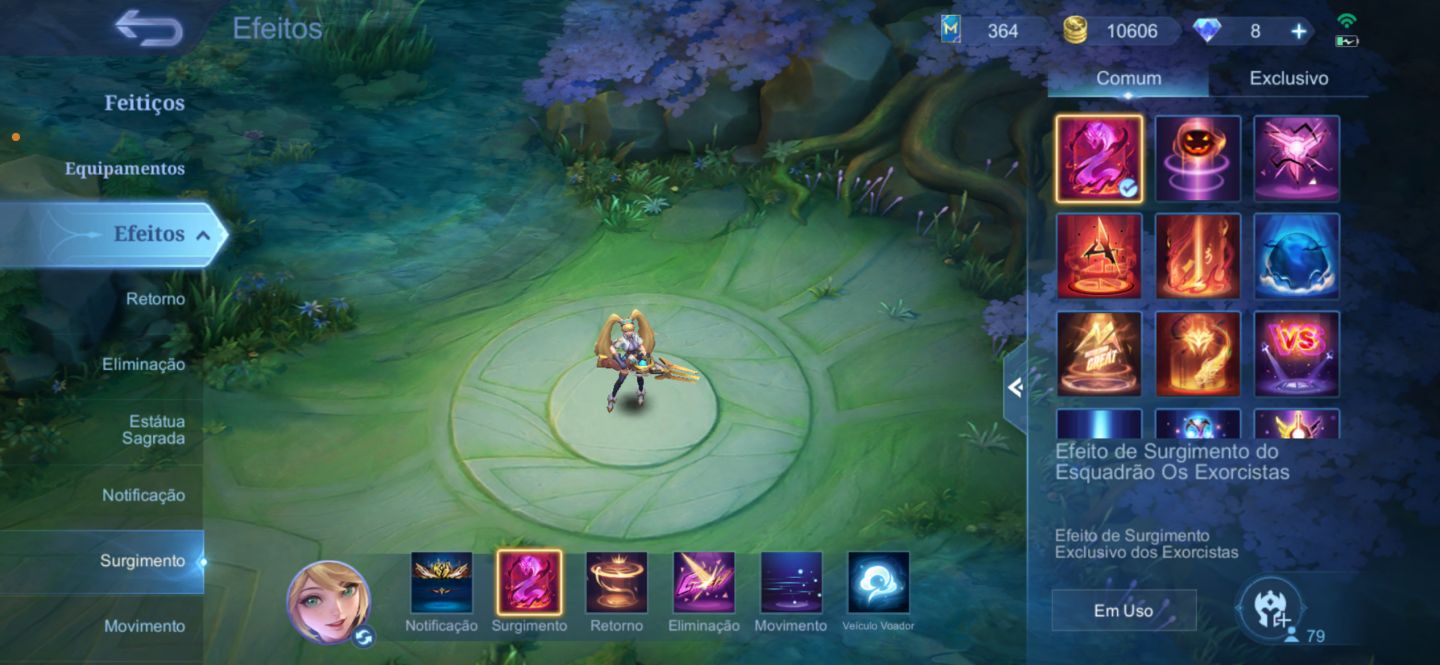 Conta mobile legends skins de street fighter e jujutsu