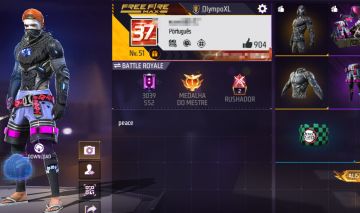 Conta de free fire na promoção