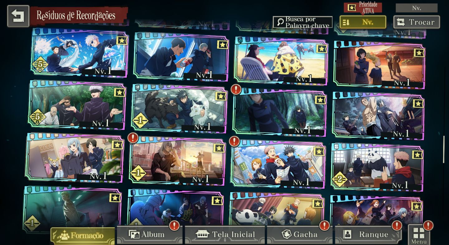 CONTA JUJUTSU KAISEN PHANTOM PARADE END GAME