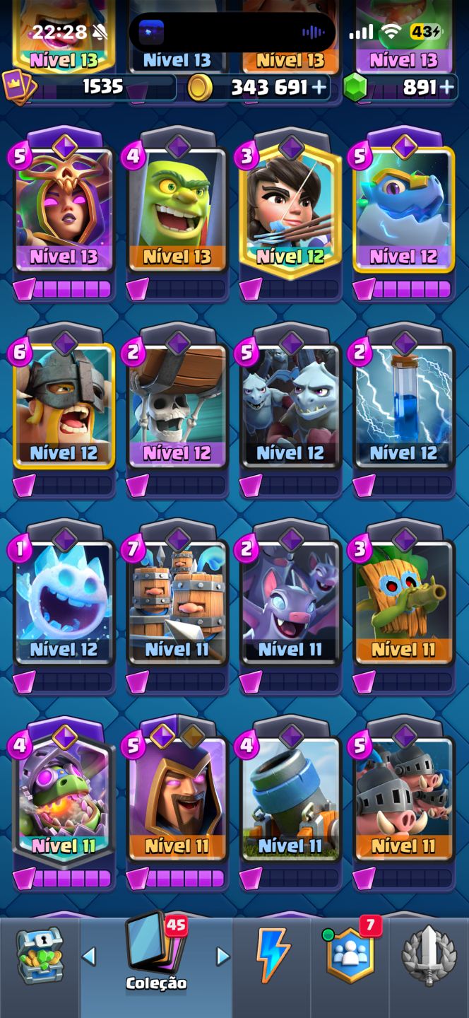 Conta de clash Royale muito roubada!!