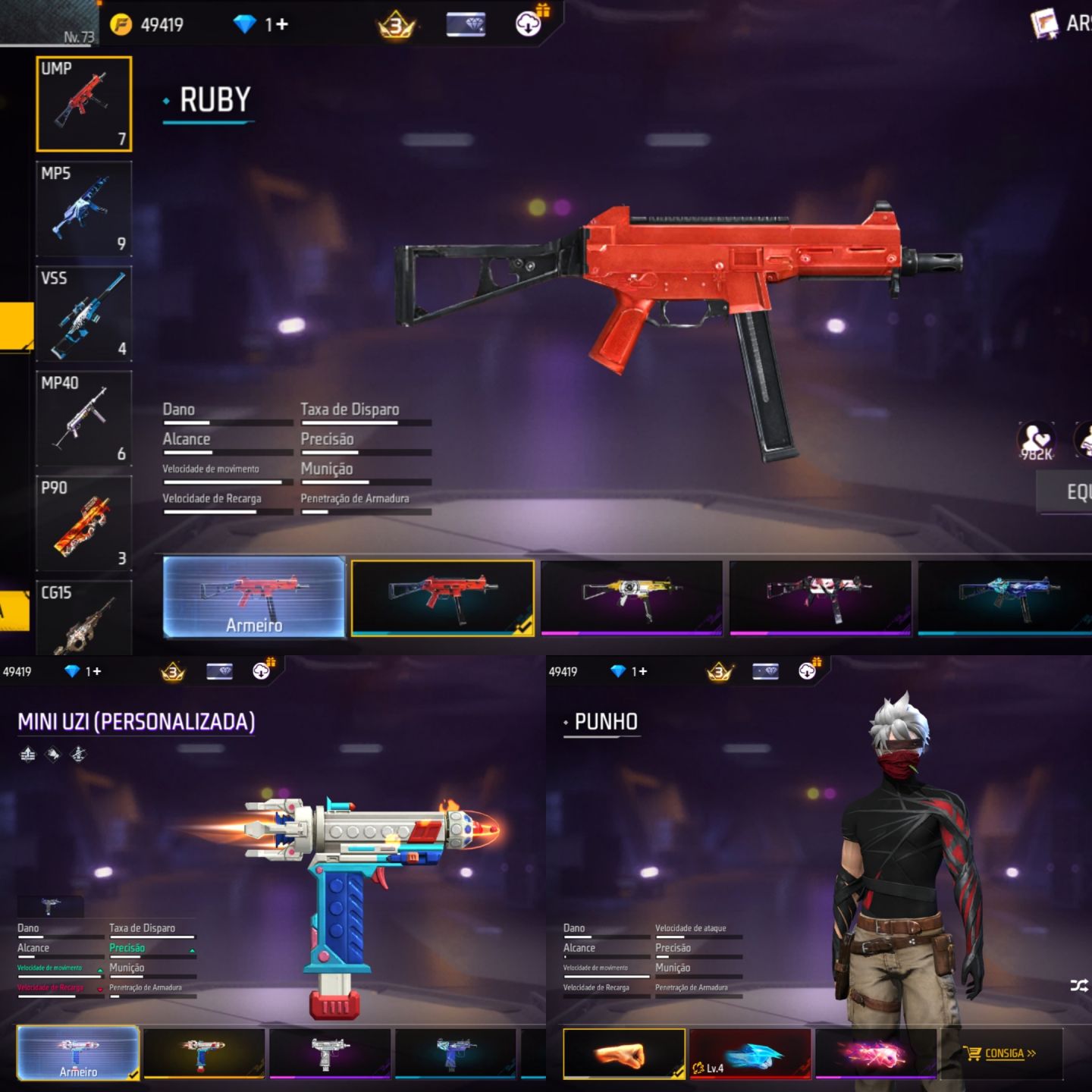 Free Fire Rara: Ragnarok + Escorpião + UMP Rubi!