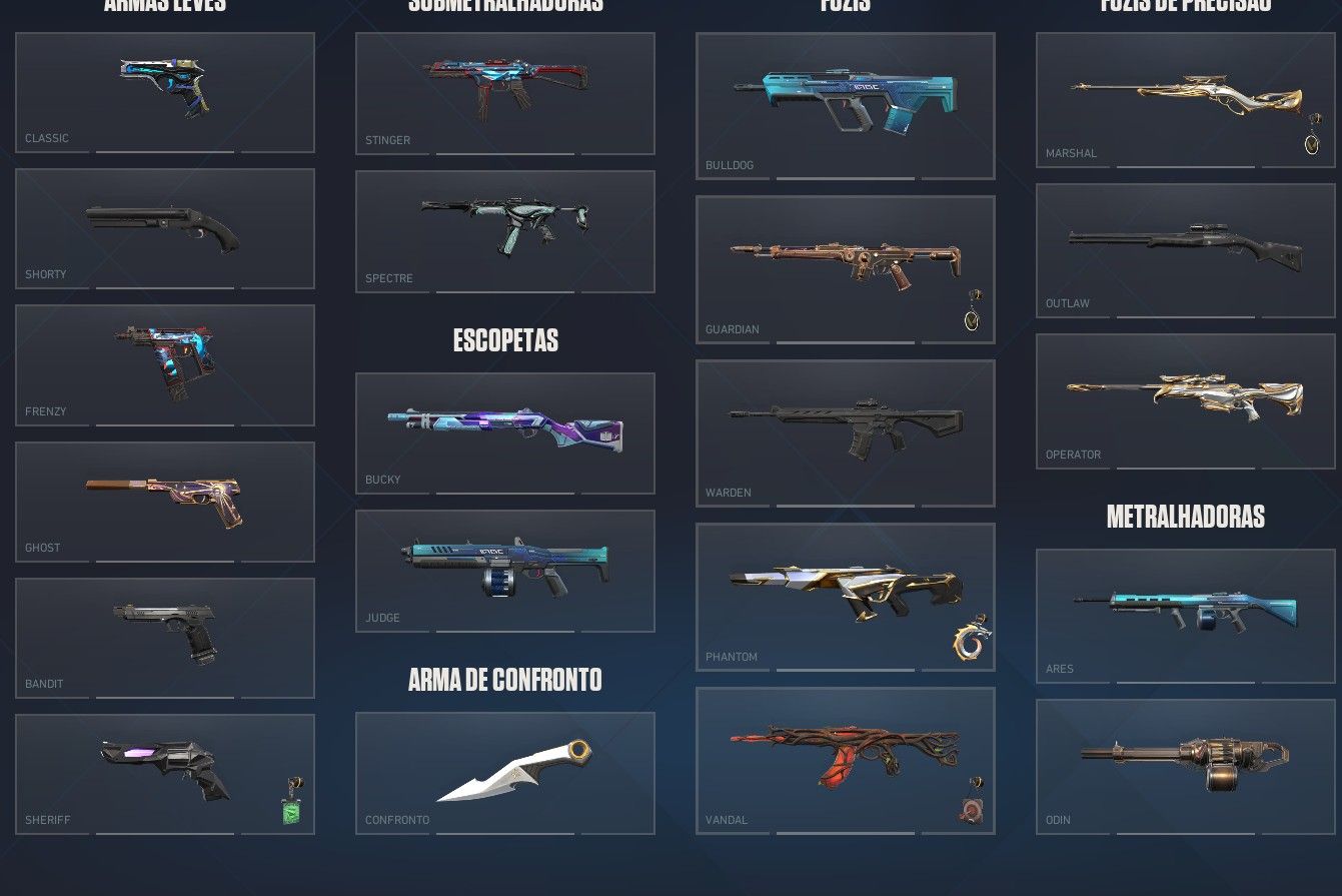 Conta Valorant com Skins - Lvl 82 - + de MIL REAIS GASTOS - Pacote champions 26