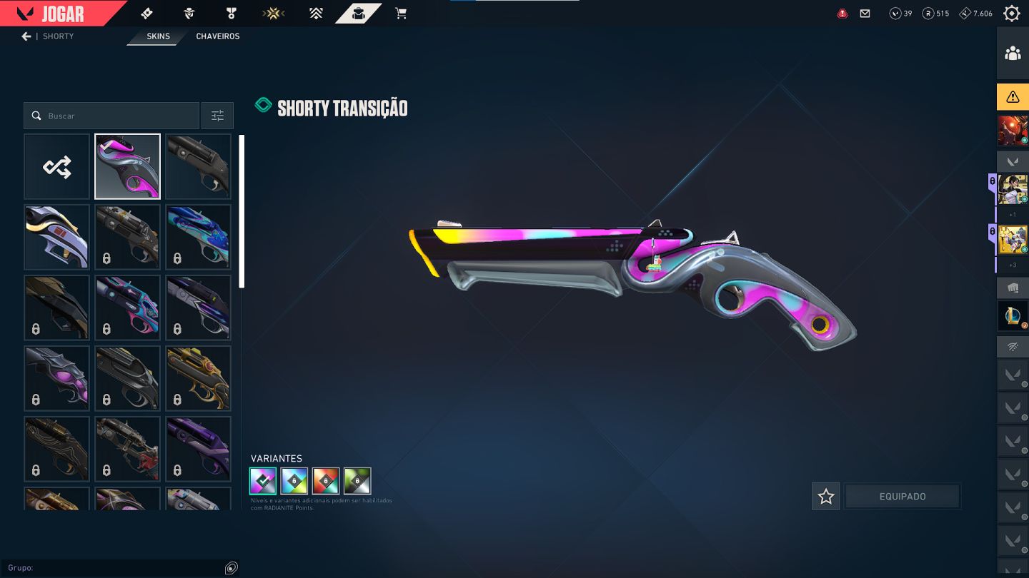 Conta VALORANT com 17 skins, vendendo pois não jogo mais e preciso de dinheiro