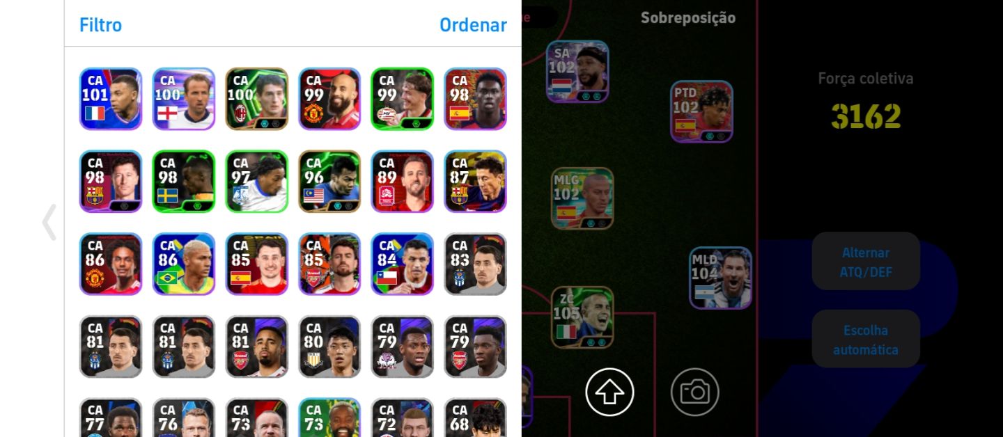 CONTA EFOOTBALL 2026 - FORÇA 3162 VÁRIAS CARTAS 104/105 META | ÓTIMA CONTA
