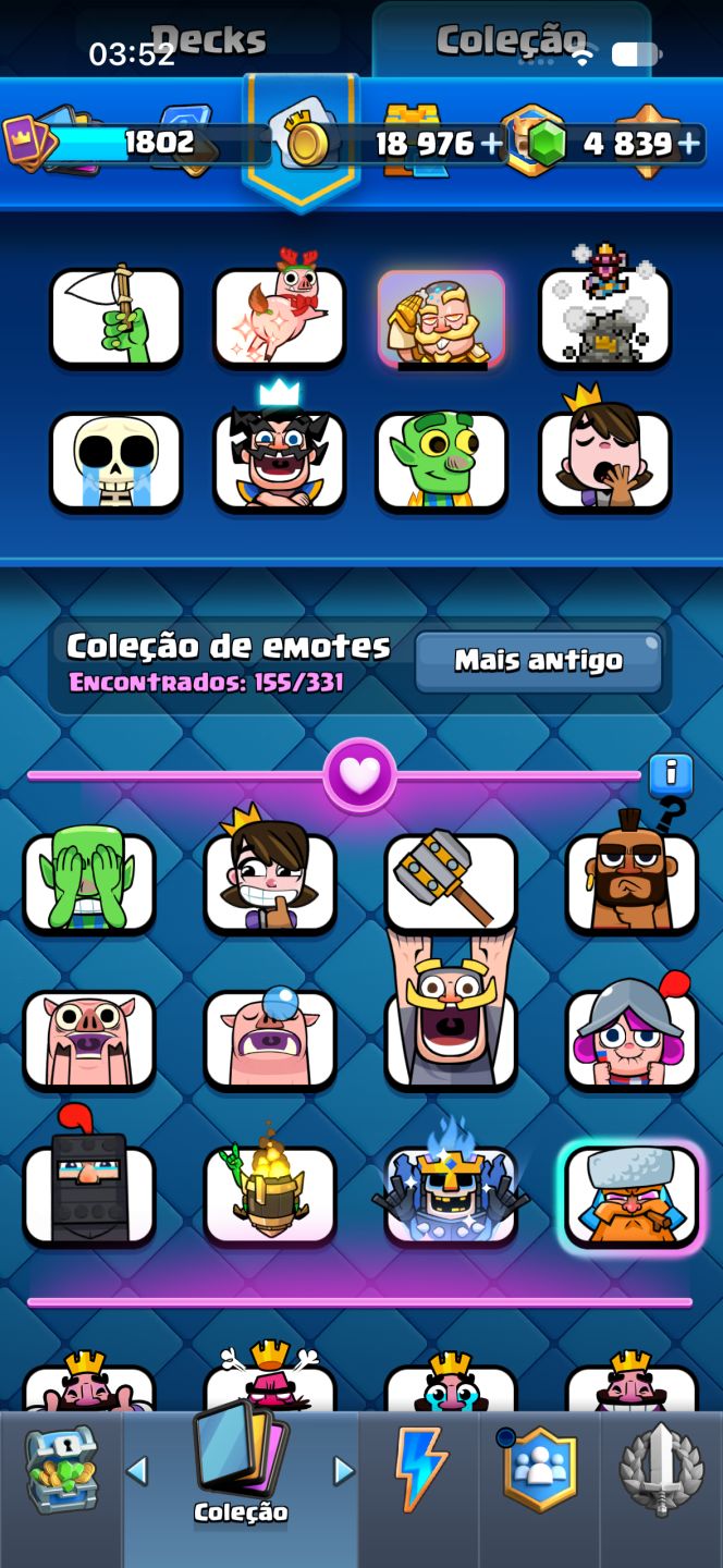 Conta clash royale, 10 anos com várias cartas full