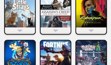 Conta Nintendo Switch 2 6 jogos: Naruto, Pokémon Z-A, Cyberpunk, Assassins Creed