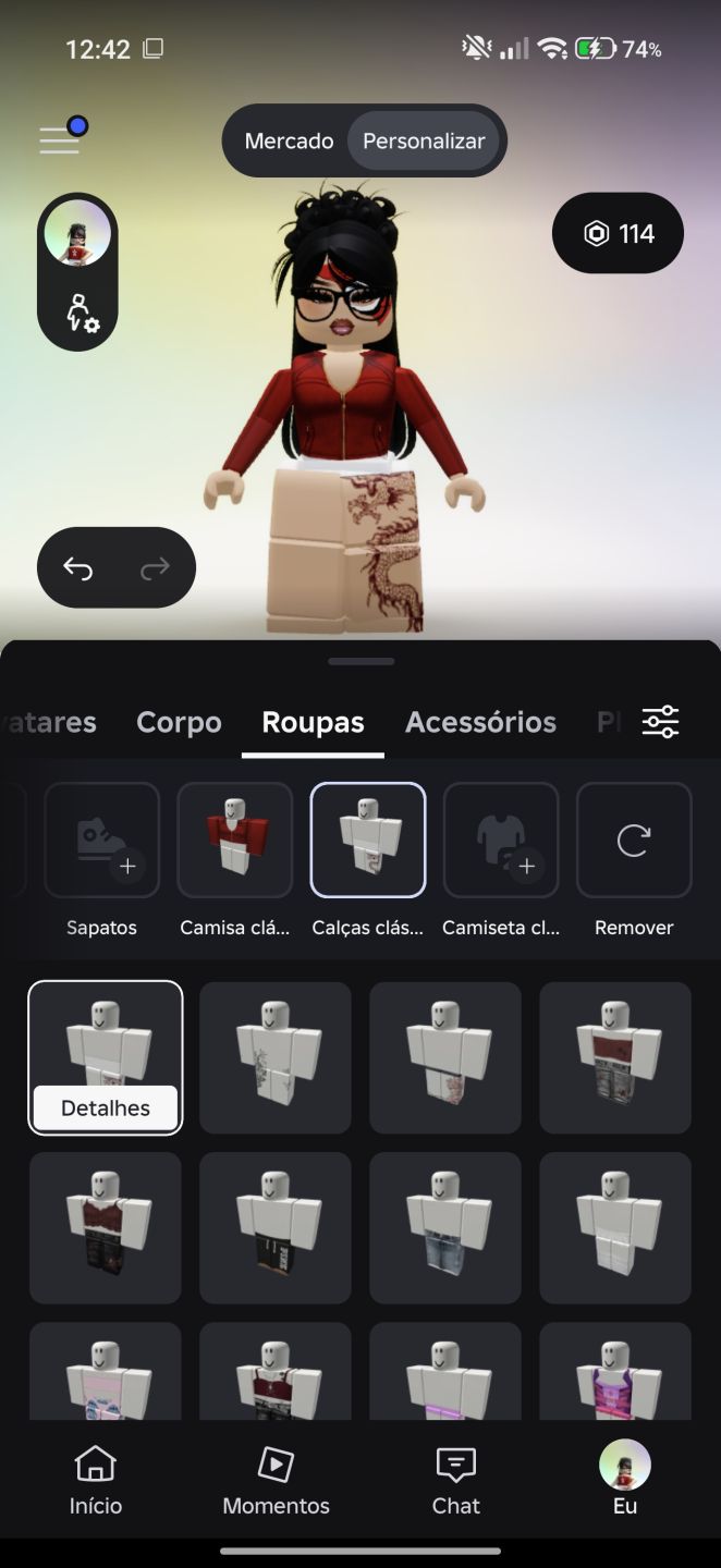 CONTA ROBLOX FEMININA COMPLETA