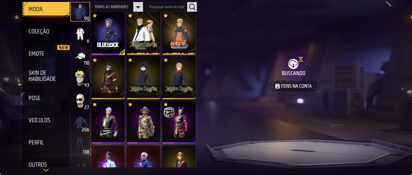 Conta de free fire 2022 31 mil dimas gasto prime 5 e com bastante coisas!!