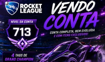 Conta epic games de Rocket league com muitos itens, TAGS GC, carros e decals