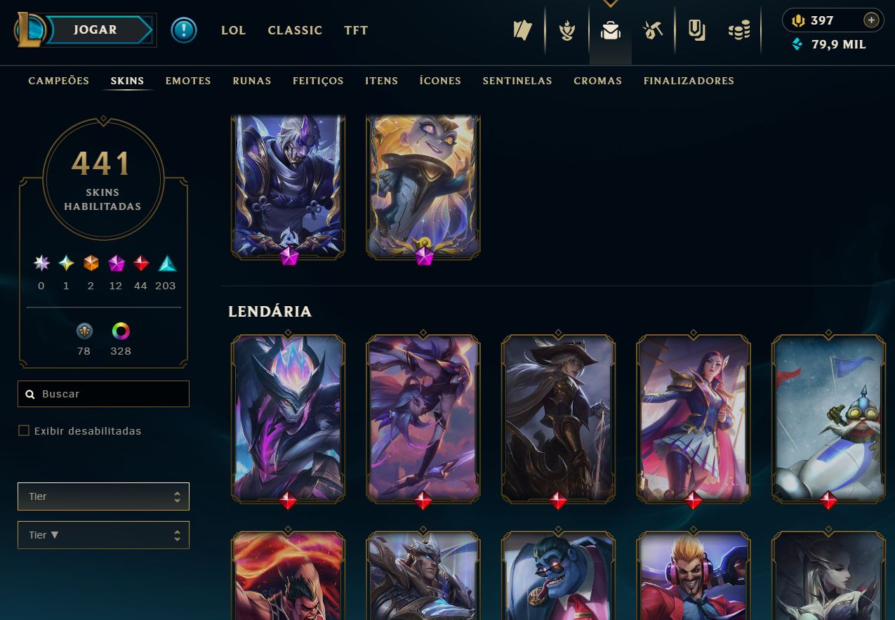Conta LoL Nivel 700+ Com Skin JINX ARCANE e muito mais!