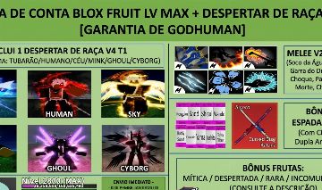 Blox Fruit Account Level Max Bonus Race Awakening V4 T1 (Godhuman)