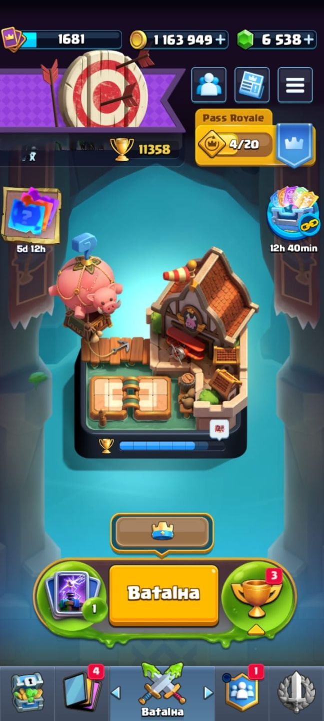 Super desconto 50% - CONTA CLASH ROYALE 1705 nivel de coleção