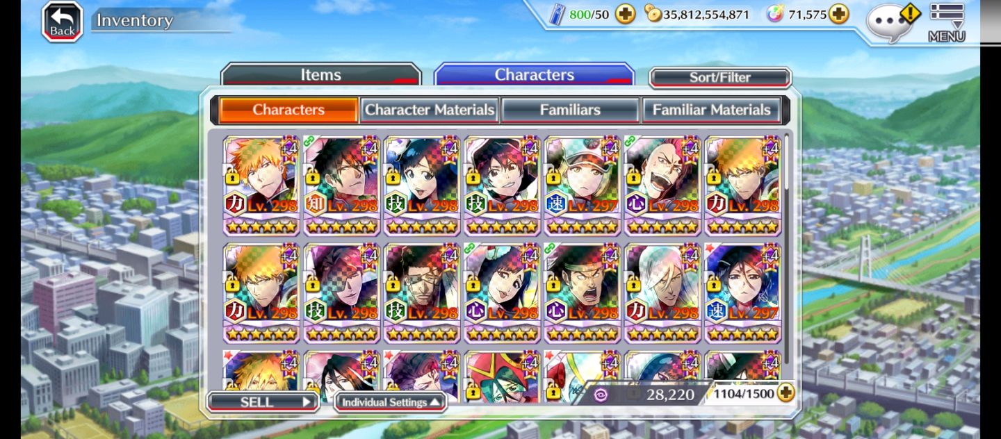 Super REROLL Bleach Brave Souls, Rank 300 + 71k de ORBS