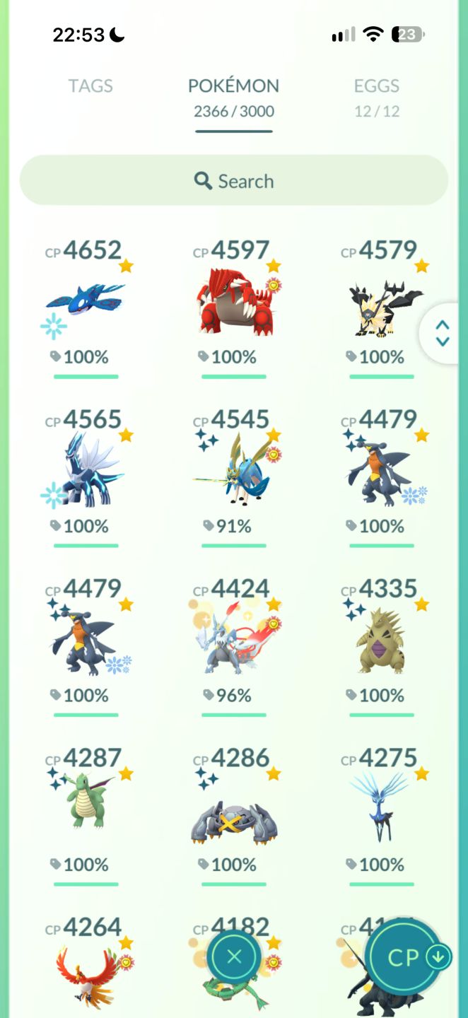 CONTA POKÉMON NÍVEL 74 ABSURDA