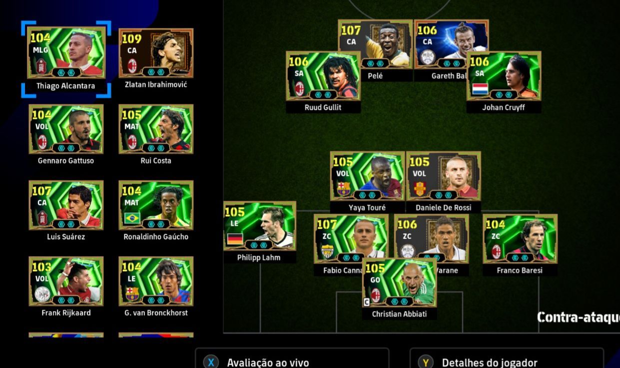 CONTA - EFOOTBALL STEAM - 36 ÉPICOS/BIG TIME (IBRA 109, PELÉ 107, GULLIT)