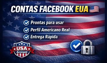 Conta Facebook EUA | 6-12 Meses | Autenticação Ativa | Entrega Automáticaa
