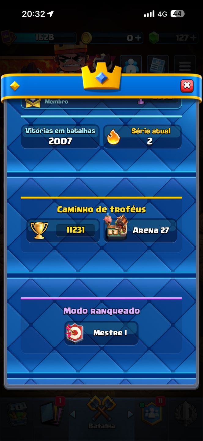 Conta 9 anos Clash Royale - Bom preço