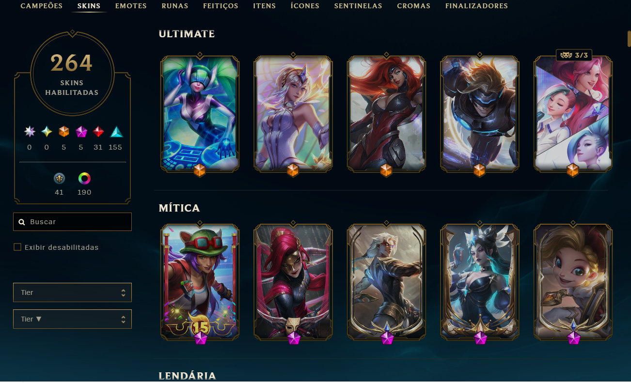 CONTA LEAGUE OF LEGENDS - LVL 582