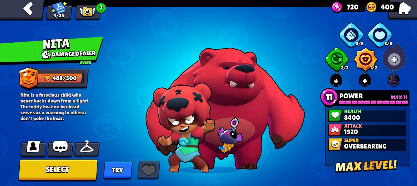 CONTA BRAWL STARS 1470 TROFÉUS | 16 BRAWLERS | EDGAR EVO | NITA EVO
