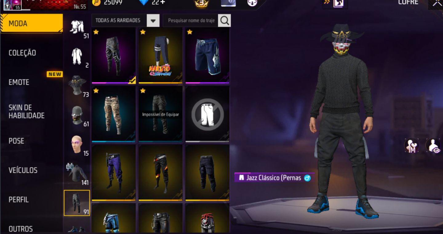 Conta Free Fire FULL ACESSO