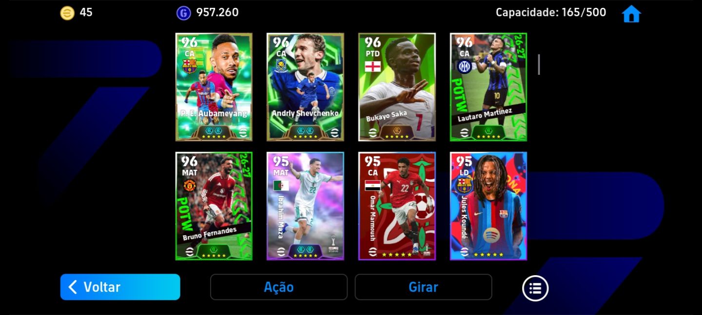 Conta Efootball - Técnico Mourinho ,Messi 104, Luiz Suárez blitz, Goleiro bugado