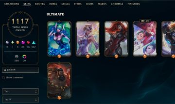 1117 SKINS, 70 CHROMAS - CONTA DE LEAGUE OF LEGENDS