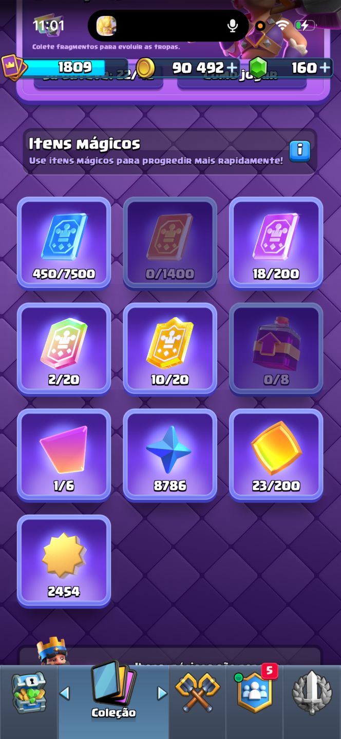 CONTA DE CLASH ROYALE FULL ARENA