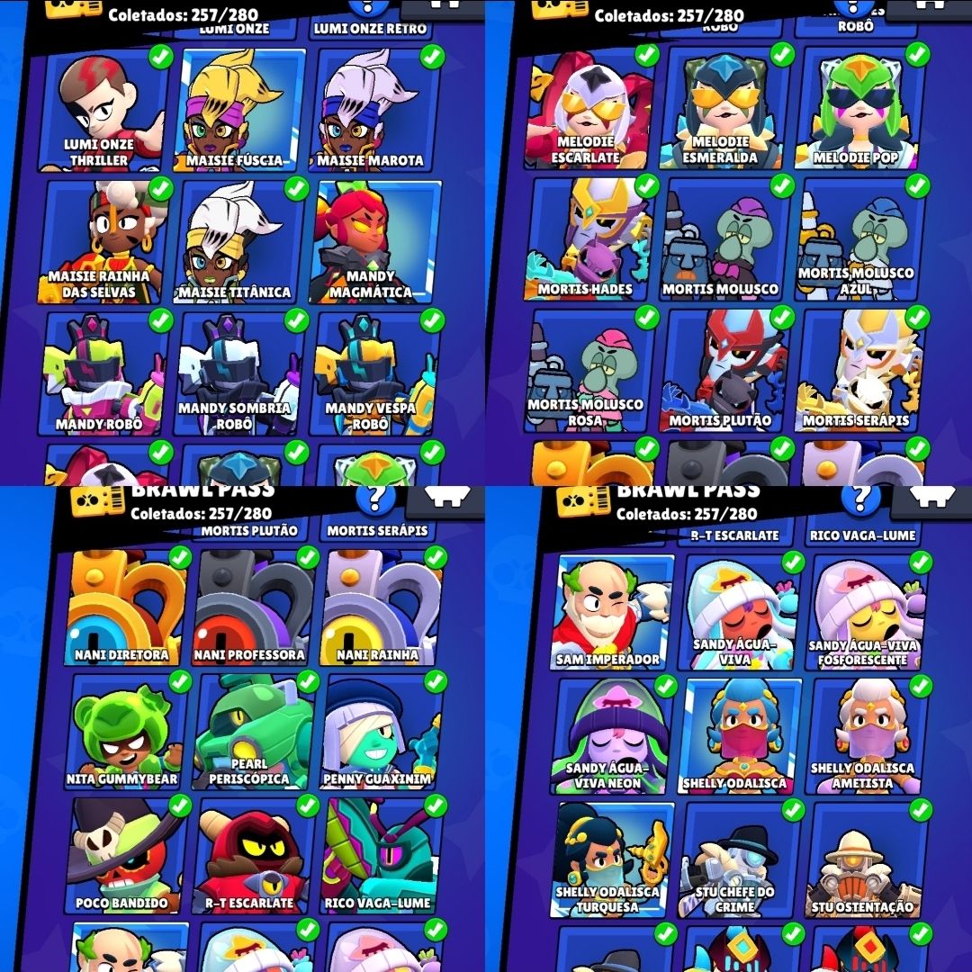 Conta brawl stars alien 2 +500 skins