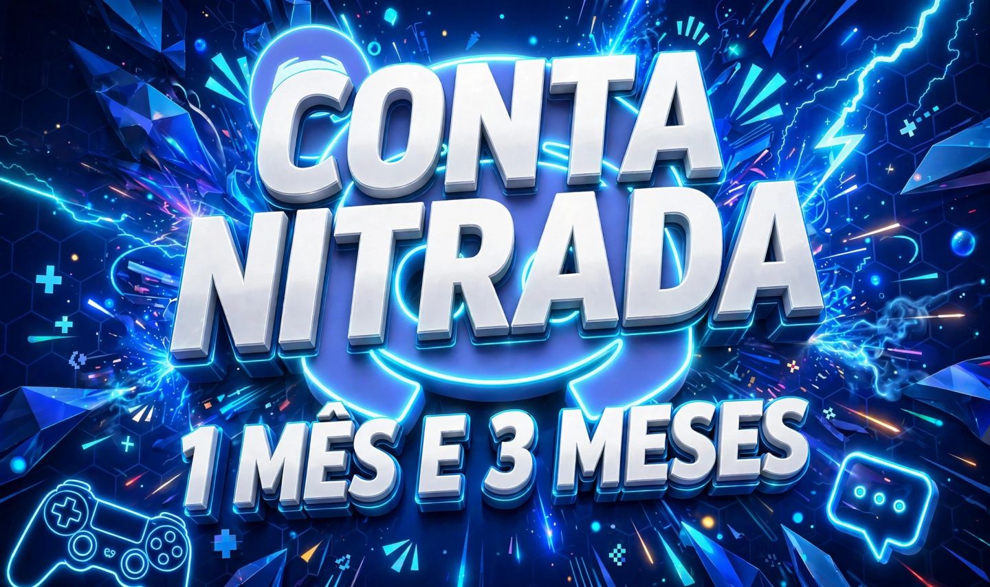 CONTA COM NITRO ATIVO / 1 MÊS / 3 MESES/ 1 ANO / ENTREGAS AUTOMATICA