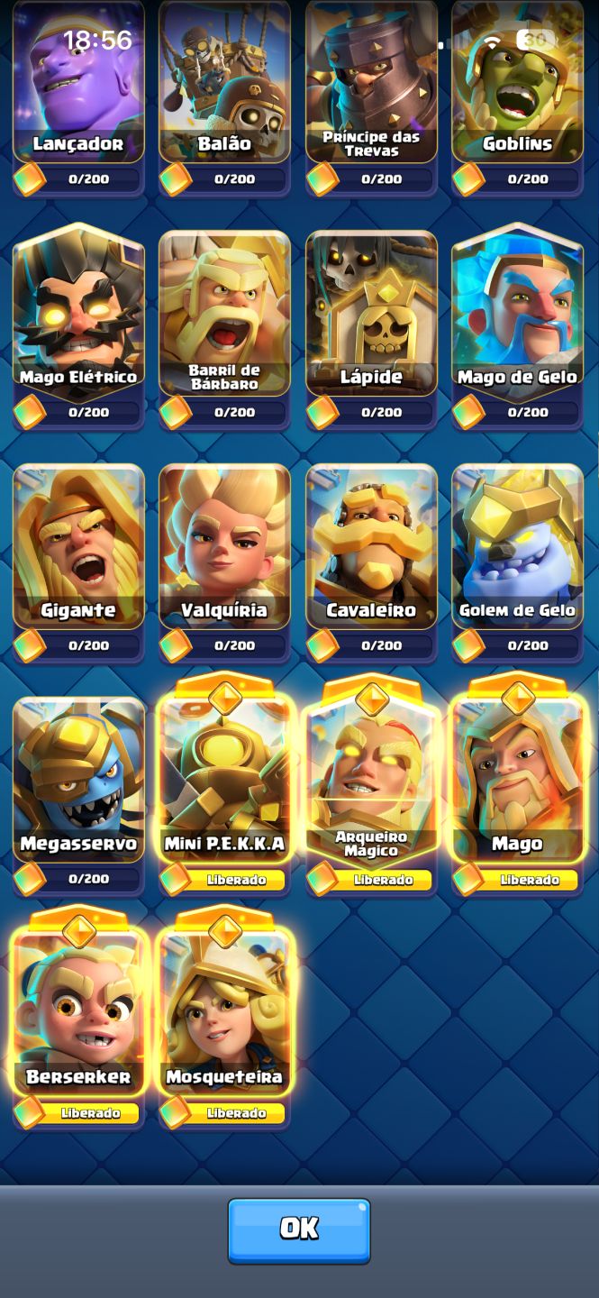 Conta iniciante Clash Royale.
