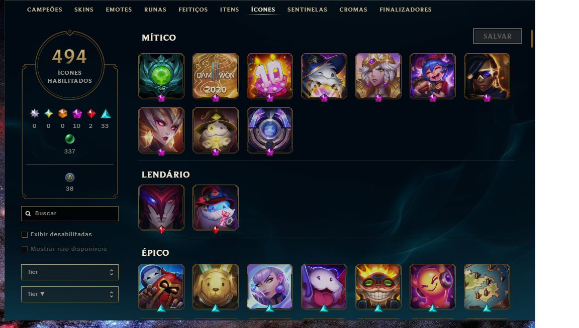 CONTA LOL MAIN - DESAPEGO