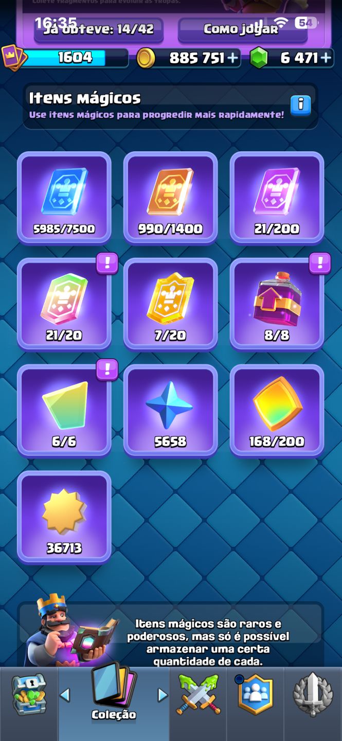 Conta Clash Royale 11k+ com emotes raros e cheia de recursos