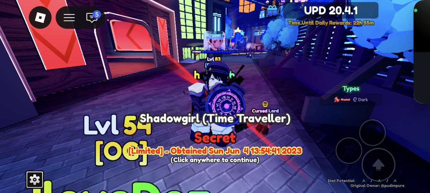 [ANIME ADVENTURES] - HOMURA EVOLUIDA (SHADOWGIRL TIME TRAVELER)