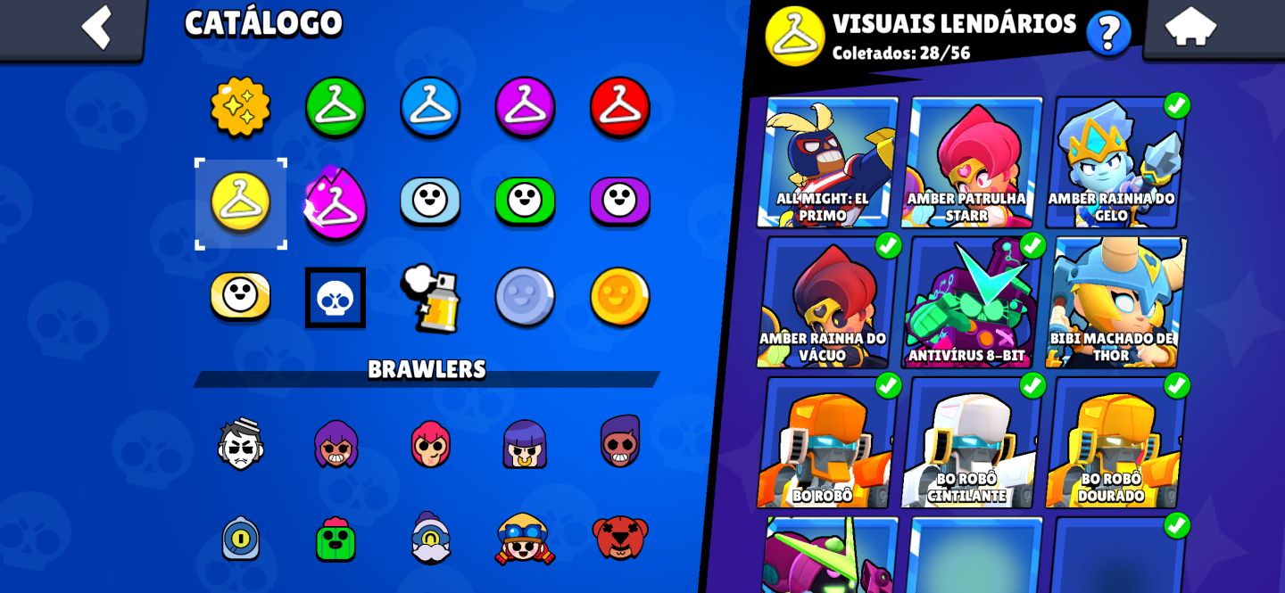 Conta full 11 é hyper mestre 2 todos mestres novos e 1 antigo fama alien pin r35