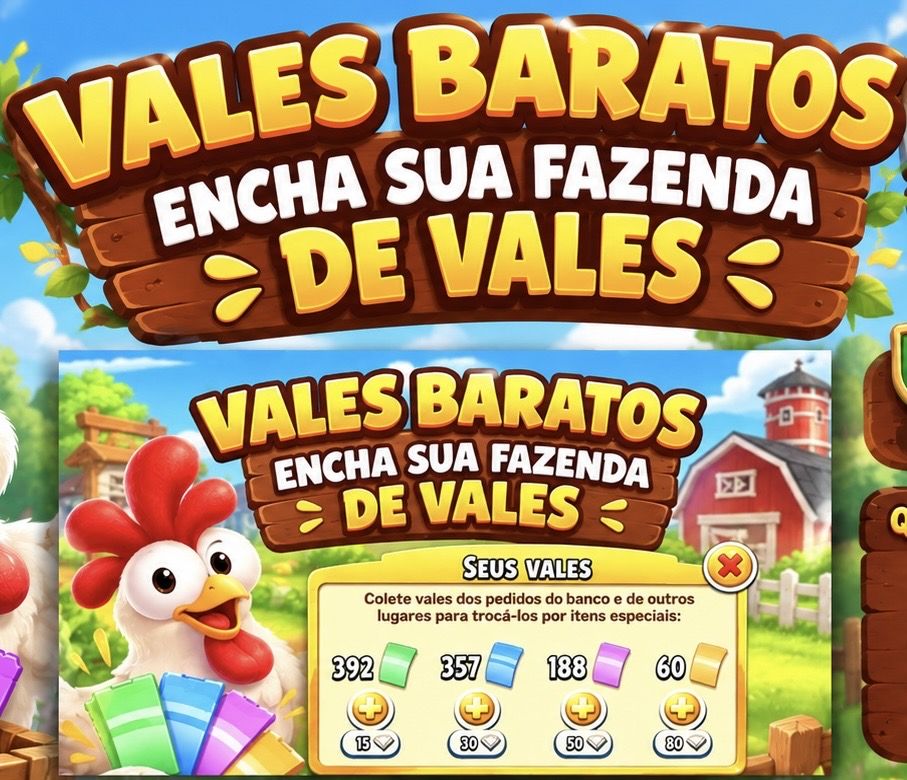 Vales Hayday ( menor preço )