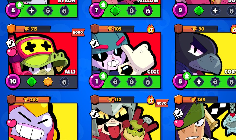 BRAWL STARS | MUITOS PERSONAGENS + SKINS + BRAWL PASSES