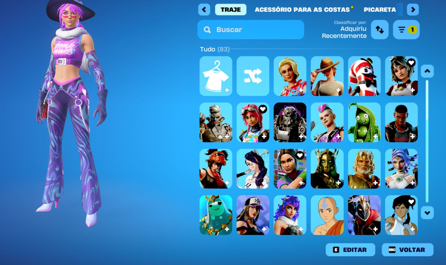 CONTA FORTNITE MEDIANA 950 VBUCKS TRYHARD PREÇO NEGOCIAVEL!