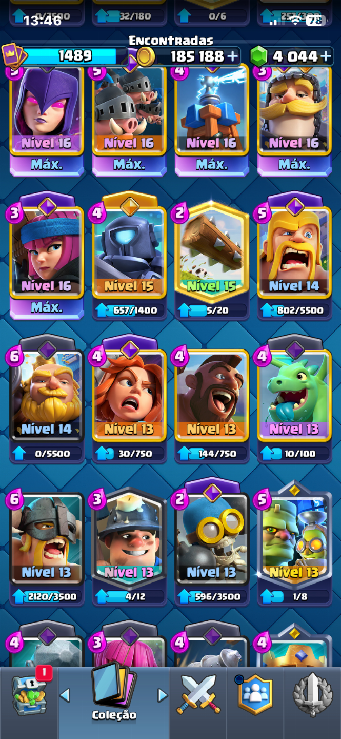 Conta Clash Royale 10560 troféus,4 mil joias
